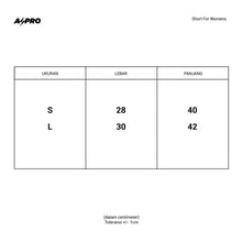 Load image into Gallery viewer, Aspro Women Tights V2 Celana Lari Short Wanita