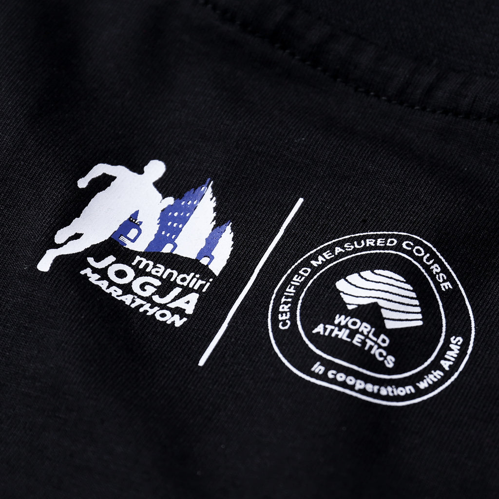 Mandiri Jogja Marathon GRAPHIC TEE - BLACK