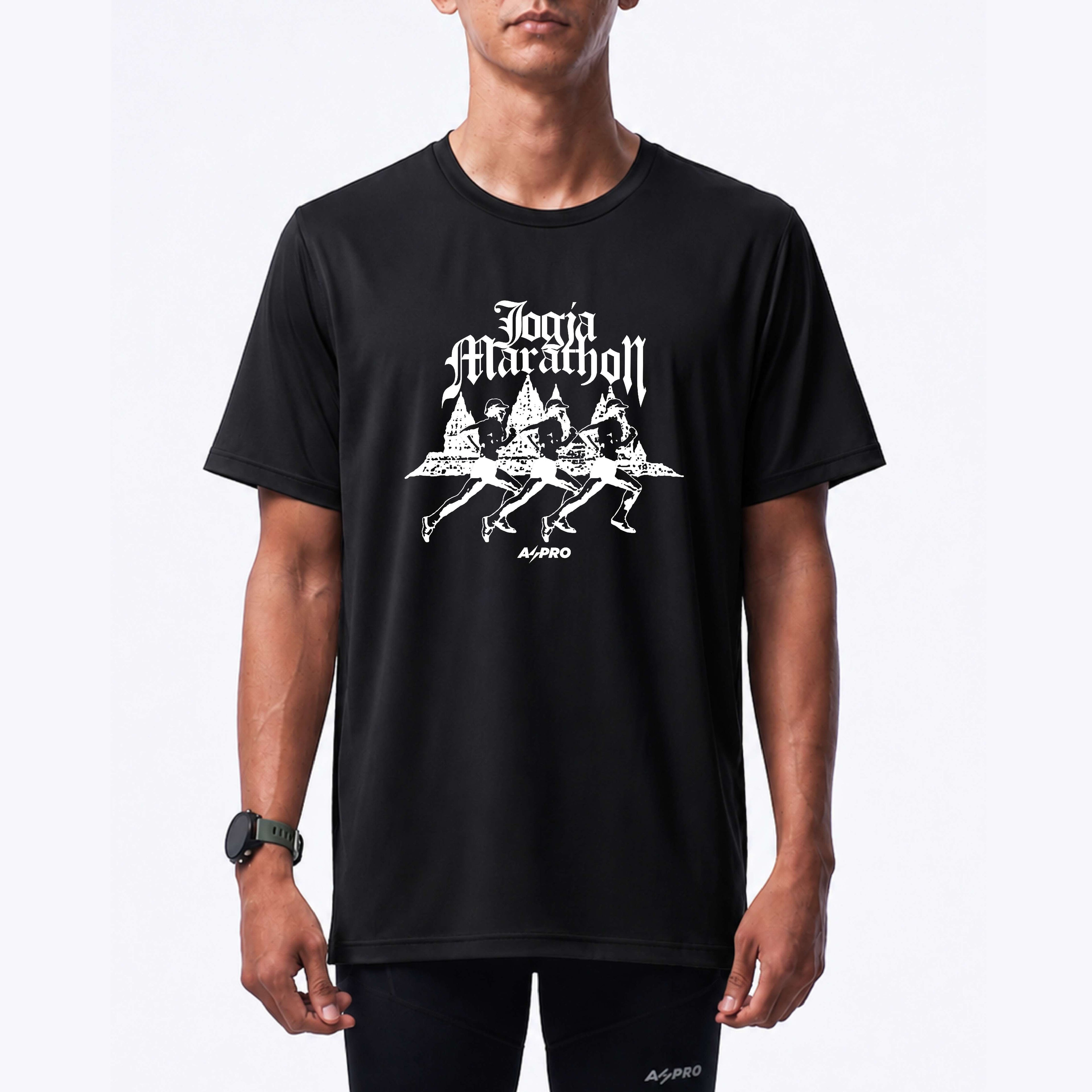 Mandiri Jogja Marathon GRAPHIC TEE - BLACK