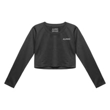 Load image into Gallery viewer, ASPRO FLOW WOMEN LONGSLEEVE CROP - BLACK

