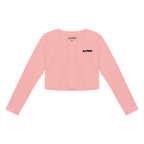 FLOW WOMEN LONGSLEEVE CROP - PEACH