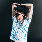 VAPORLITE WHITE MARBLE RUNNING SHIRT - MEN