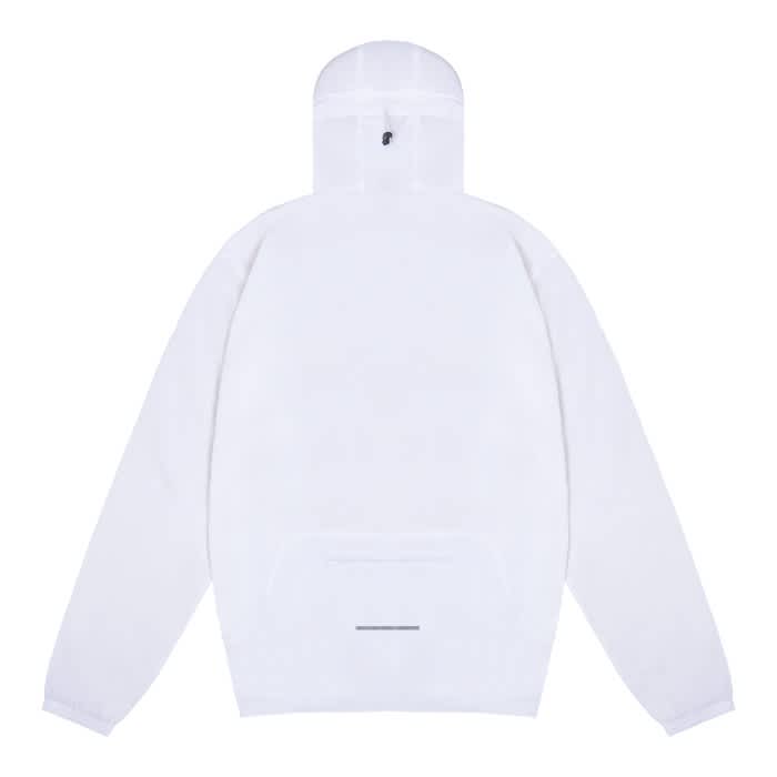 Pulse Pocketable Windbreaker Jacket - Hooded White